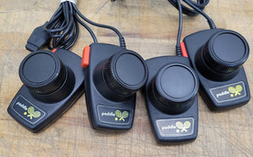 Atari 2600 Console With Controller, Power Cable, and Paddle Controllers UNTESTED