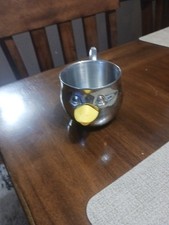 Reed And Barton Stainless Baby Cup With Duck Face
