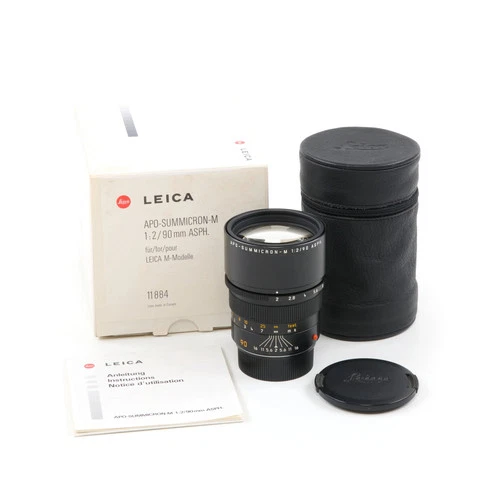 LEICA 90MM F2 APO-SUMMICRON-M ASPH 6-BIT + BOX 11632 #5292