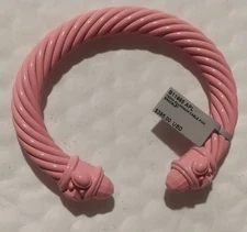 David Yurman Pink Renaissance Aluminum Cuff Bracelet NEW w/TAG free shpg & insur