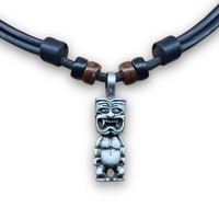 Surferkette Herrenkette Damenkette Lederkette Surfschmuck Halskette Tiki Scrubs