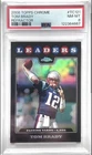 TOM BRADY 2008 Topps Chrome Football #TC121 REFRACTOR LEADERS PSA 8