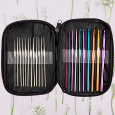22pcs Crochet Hook Set Yarn Knitting Needles Sewing Tools DIY Crochet Craft Tool
