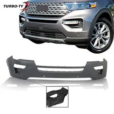 Front Bumper Cover With Bracket With Radar Hole Fit For 2018 2019 Ford Explorer