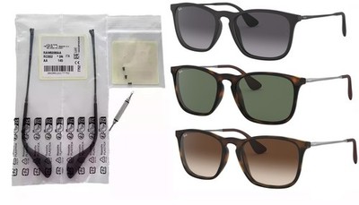 Ray-Ban ''Chris'' RB4187 Ersatzbügel Set / Grau / Schwarz / Neu und Original !
