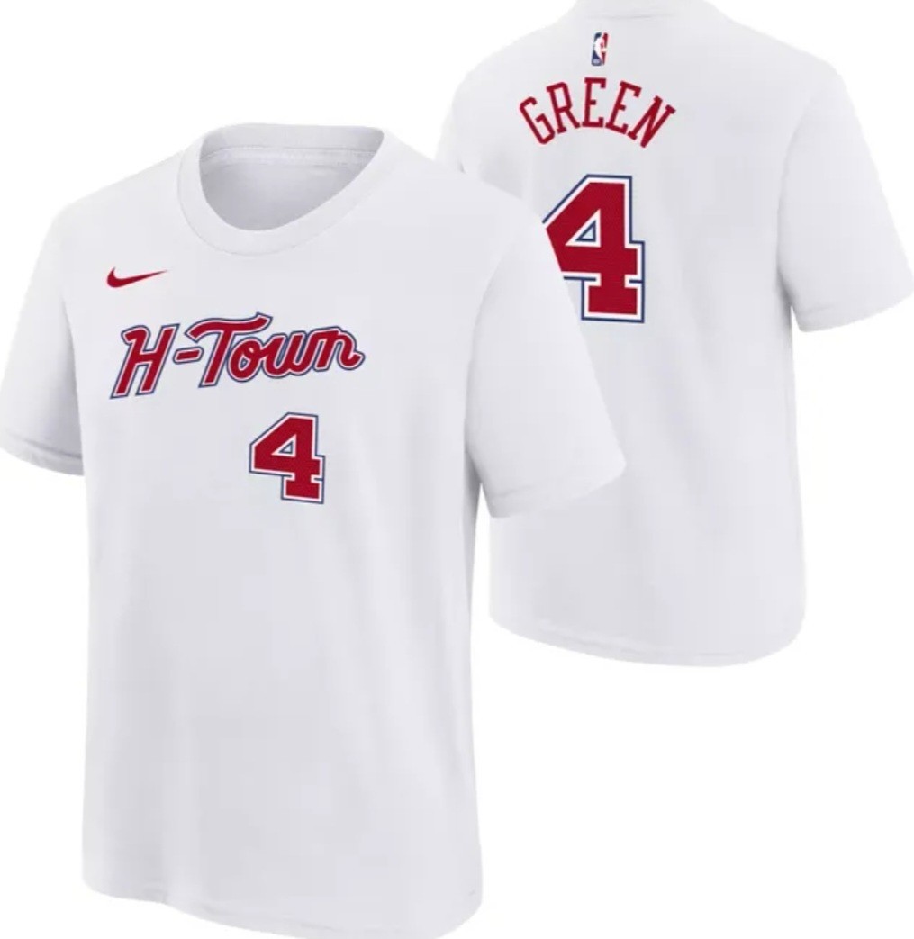 NIKE JALEN GREEN HOUSTON ROCKETS CITY EDITION T-SHIRT 'H-TOWN' XL NWOT