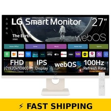 LG 27" FHD IPS Smart Monitor with webOS 100Hz - White