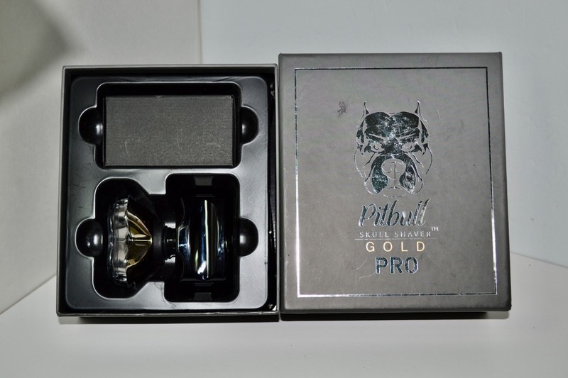 EUC PitBull Gold Pro Mens Skull Shaver Electric Wet/Dry Rechargeable Cordless