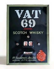 Publicité vintage tva 69 whisky écossais calendrier perpétuel Leith, Ecosse 