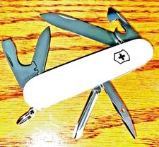 New Victorinox Swiss Army 91mm Knife   TINKER WHITE   1.4603.7