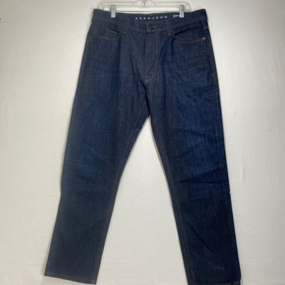 Sean John Jeans Men's 34x30 Dark Wash Athletic Tapered Stretch Jeans