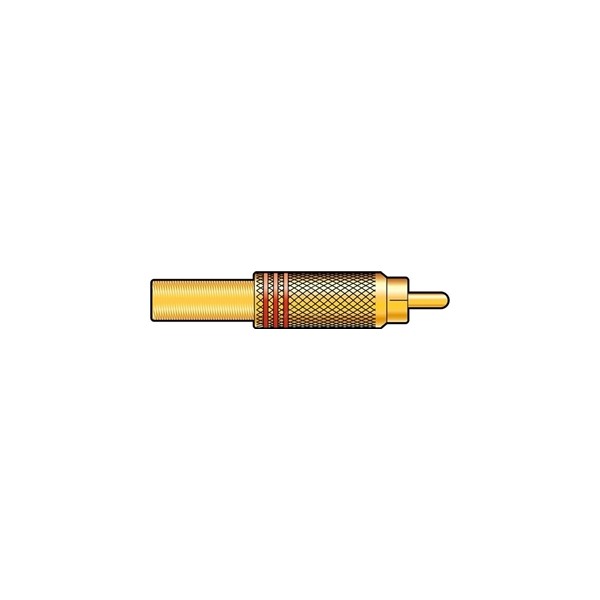 QTX Gold plated RCA plug, Black