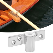 1/2in Stainless Steel Oarlock Socket Mirror Polish Finish Side Mount Rowlock HEN