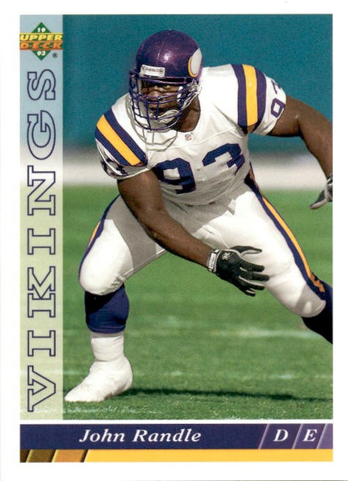 1993 Upper Deck John Randle #307 Minnesota Vikings