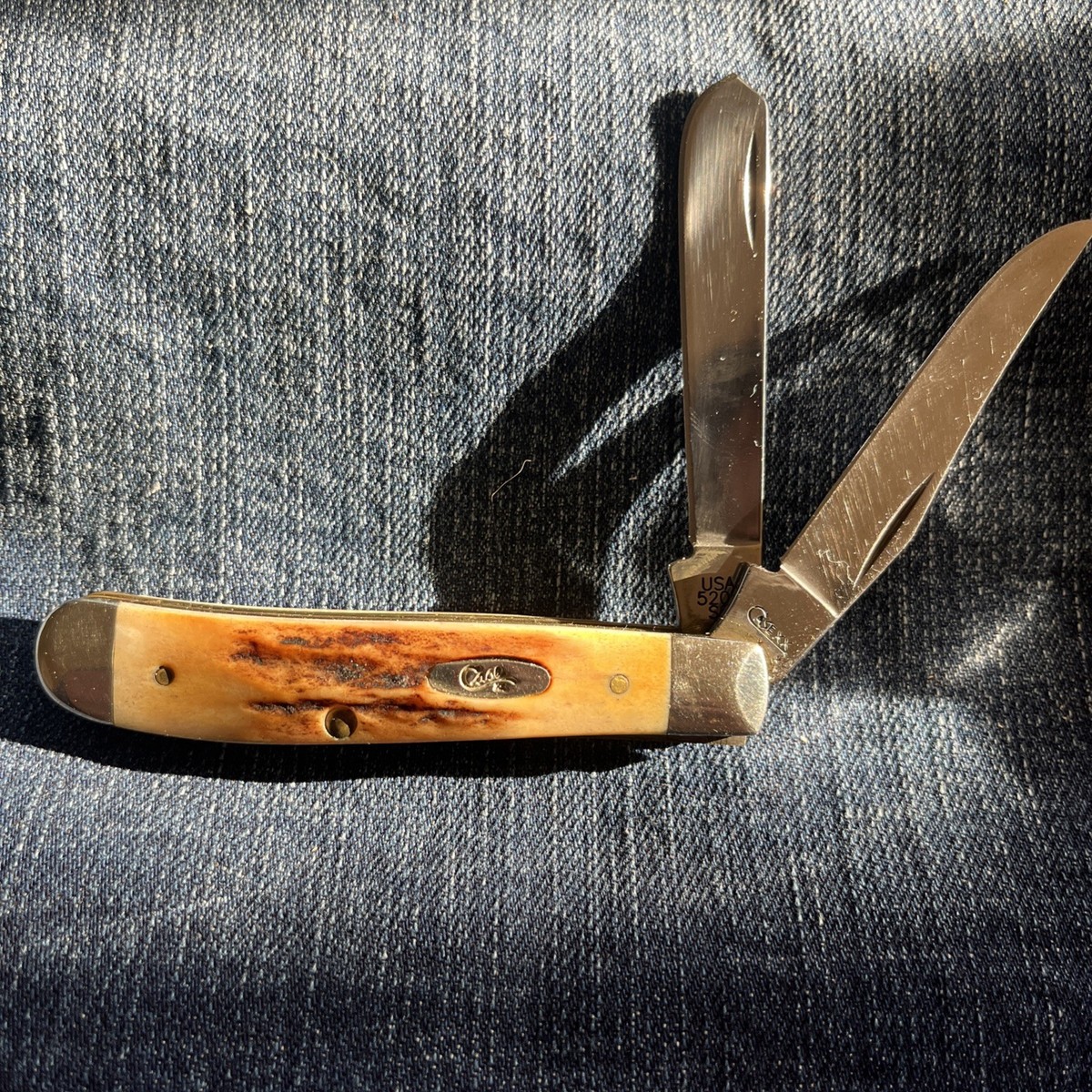 2008 CASE XX 5207 SS Stag Mini Trapper Pocket Knife | eBay