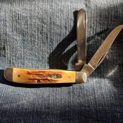 2008 CASE XX 5207 SS Stag Mini Trapper Pocket Knife | eBay