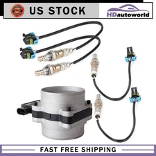 For 2000 Chevy C2500 C3500 4X Oxygen O2 Sensor + Mass Airflow MAF Sensor