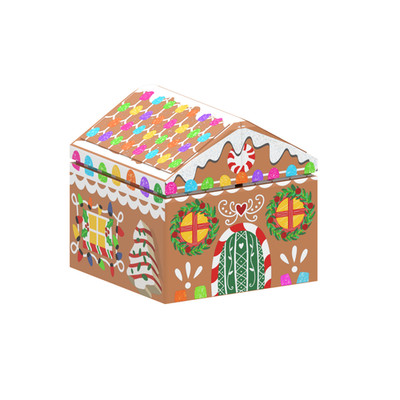 Gingerbread House  Christmas - Custom Printed - Minifg - 1x1 Brick - Brick City