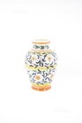 Vaso Ceramica Caltagirone Dipinto A Mano H 25 Cm