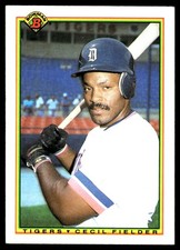 Cecil Fielder 1990 Bowman #357 Tigers MLB READ FREE SHIPPING AutographDen