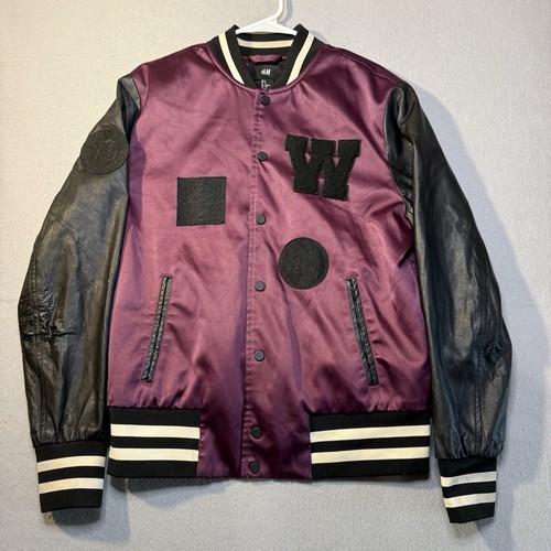 The Weeknd XO Band/varsity Jacket Burgund Rare H&m Collab Streetwear Size S