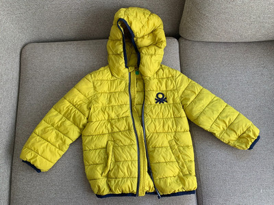 Benetton gesteppte Jacke Junge 104 cm / 4 Jahre guter Zustand
