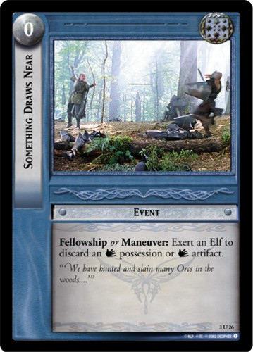 Something Draws Near - Foil Lightly Played LOTR: Realms of the Elf-Lords (Foil)