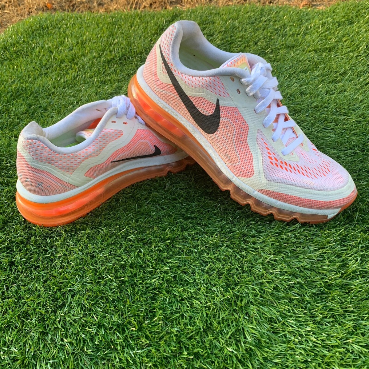 Nike Air Max 2014 Pure Platinum/Total Orange Women's Sz: 10