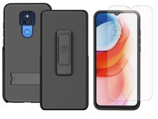 Case for Motorola MOTO G PLAY 2021 Case and Belt Clip Holster Combo