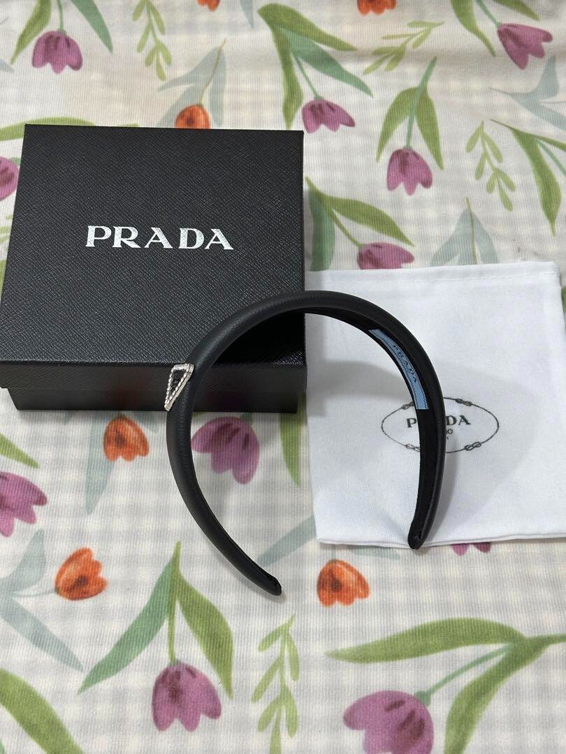 authentic]Prada Triangle Logo HeadBand From Japan | eBay