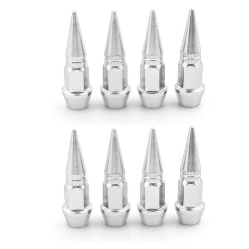 8Pcs Car Tires Stem Caps Aluminum Spiked Lug Nut Wheel Rim Air Valve Cover US - 第 12/20 張圖片