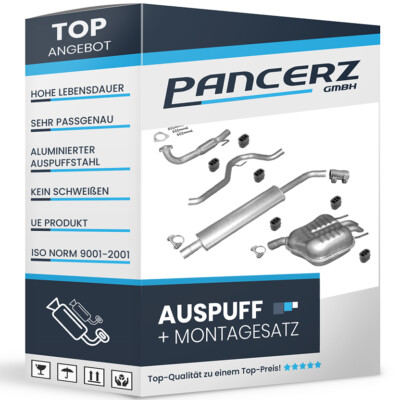 Auspuffanlage für Saab 9-3 II 1.8 2.0 & 1.8 2.0 Biopower