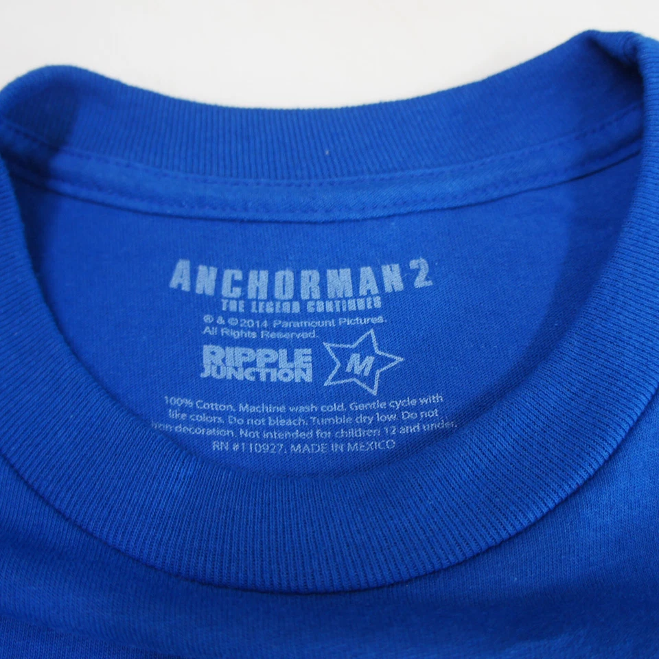 Authentic THE ANCHORMAN 2 Ron Burgundy Self Photo Say What T-Shirt S-3XL NEW - Image 3 of 4