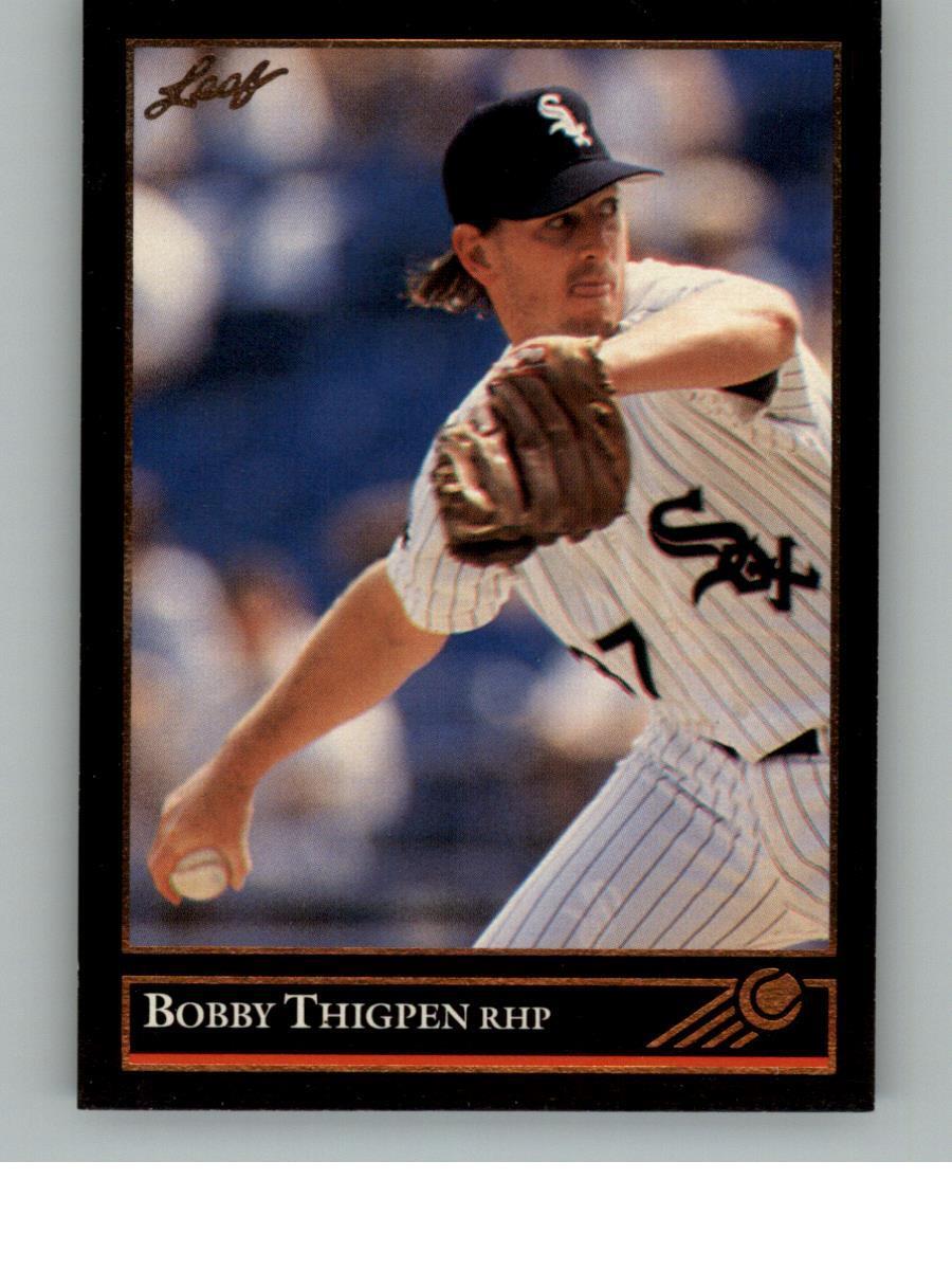 1992 Leaf Bobby Thigpen 210 Black Gold Chicago White Sox