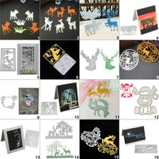 Christmas Cutting Dies Metal Reindeer Stencil Scrapbook Album Paper Card Deer