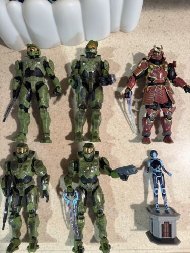 Halo Figure The Spartan Collection LOT OF 6 Jazwares GameStop Exclusive MORE