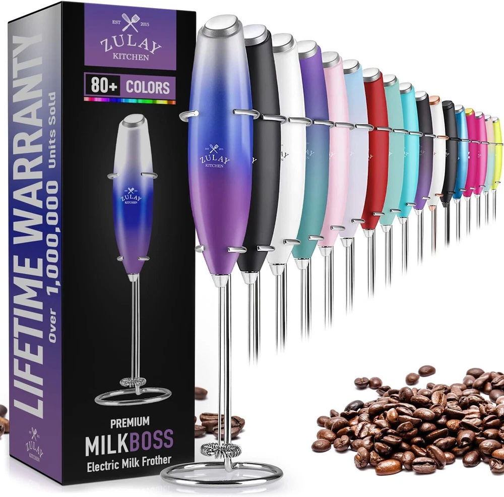 Milk Frother Handheld Foam Maker Whisk Drink Coffee Mixer Milk Mixer Mini Foamer