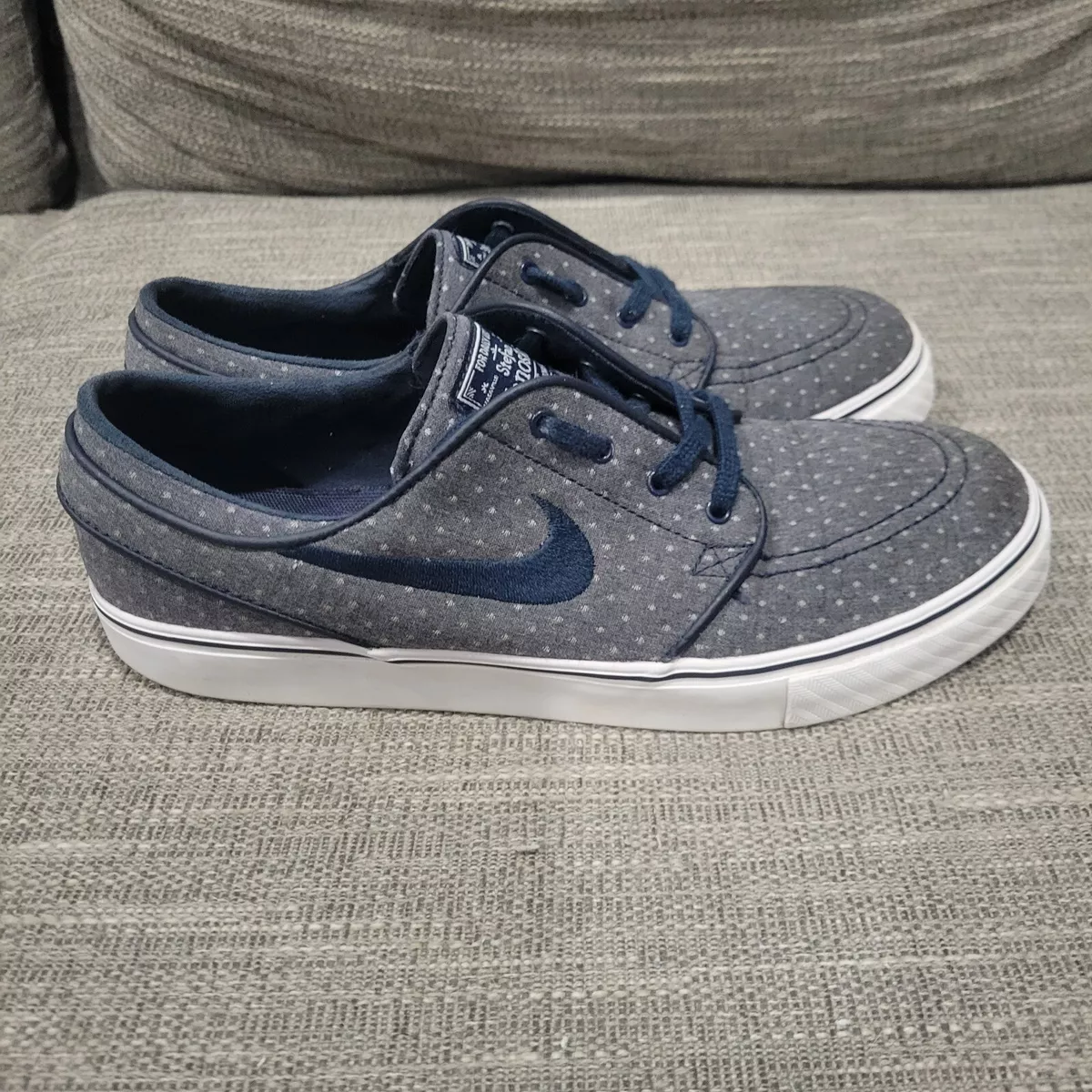 NIKE SB Men&#039;s Stefan Janoski Zoom Air Gray Black Skate 705190-441 Size 8 |