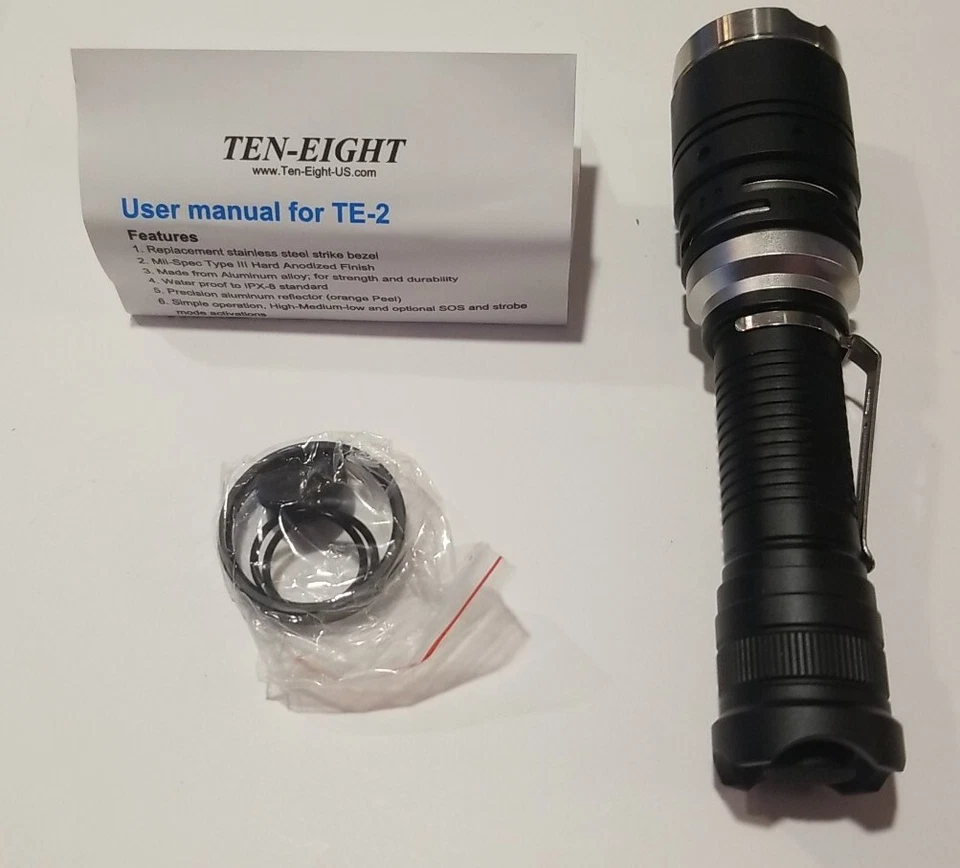 Linterna táctica Ten Eight TE-2 CREE XM-L T6 CT6 - Imagen 4 de 4