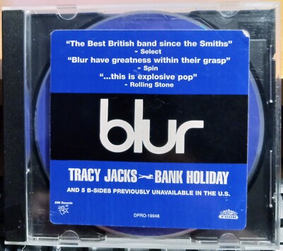Blur   Tracy Jacks / Bank Holiday CDEP RARE Promo US 1994 VG/VG+ SBK DPRO-19948