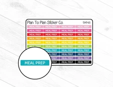 1349-65~~Meal Prep Header/Dividers Planner Stickers