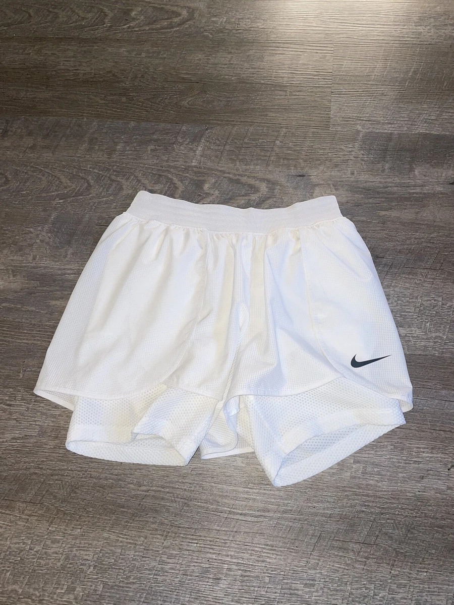 Nike Dri fit Shorts Women s Medium Flex Bliss 2 in 1 Training shorts skirt White