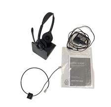 Plantronics CS520 Wirless Headset System Black Dual Ear