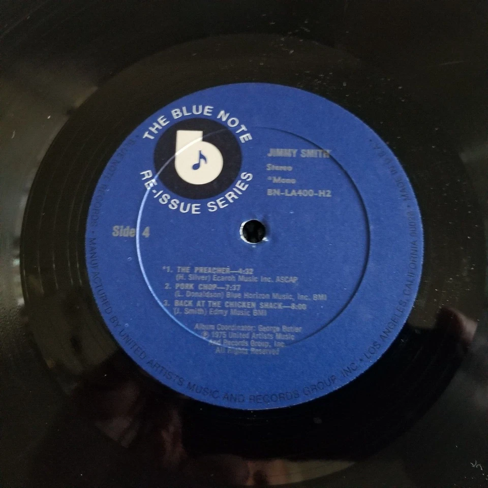 LP Jimmy Smith 'Jimmy Smith' BN-L400-H2 1975 stereo/mono Reissue - Image 4 of 4