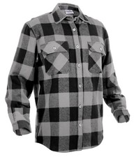 Rothco Extra Heavyweight Buffalo Plaid Flannel Shirt - Grey
