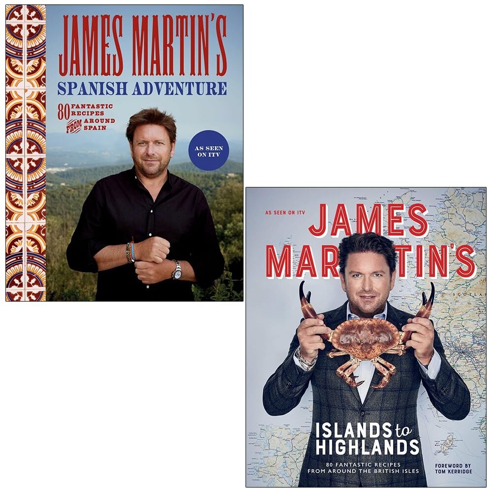 James Martin Collection 2 Books Set Great Spanish Adventure,Islands to Highlands