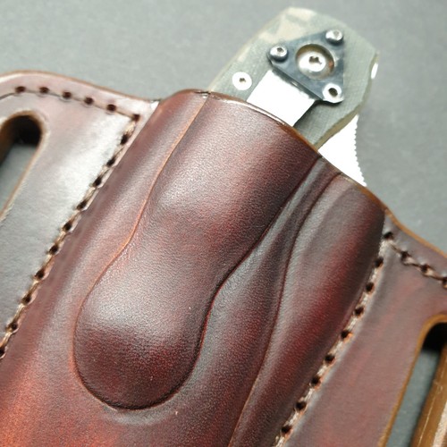 Fodera pancake in pelle per Spyderco militare o Spyderco civile - Foto 16 di 24