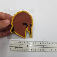 Spartan Helmet Patch Hook & Loop Back Military Morale Tactical Soldier