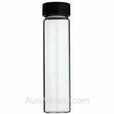 MADE IN USA 4 DRAM 15 ml 1/2 oz CLEAR GLASS V...