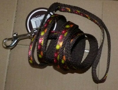NEW PAW PAWS USA Dog Leash Sublime Lime S Small - Multi Colored NEW NWT